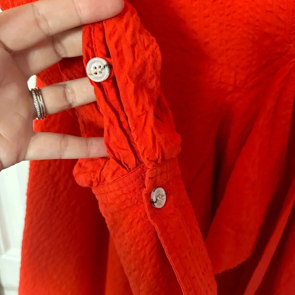 ADEAM | Textured Wrap Dress | Size Large - Picture 10 of 13